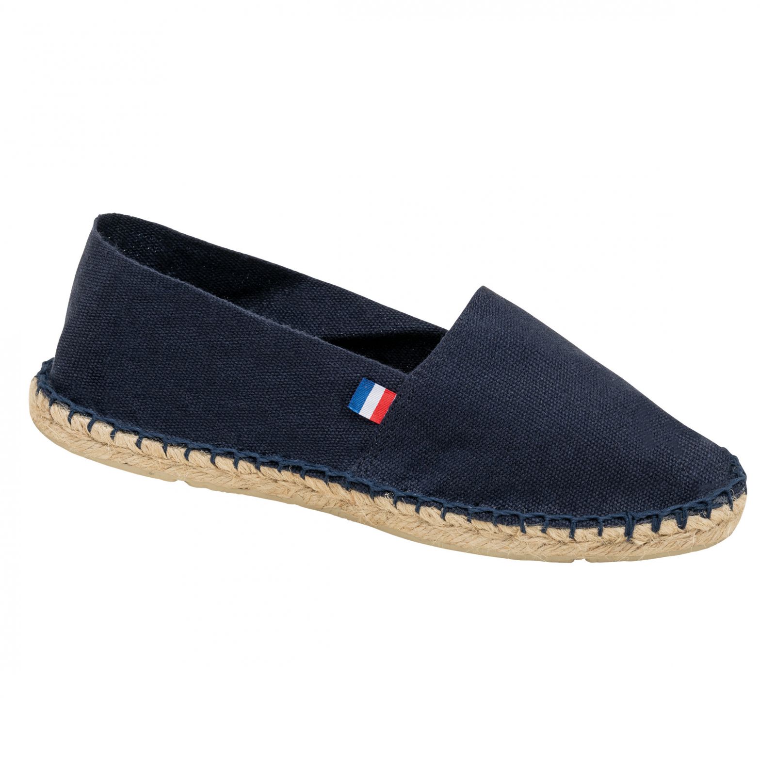 Customizable mixed espadrilles with embroidery | Navy blue