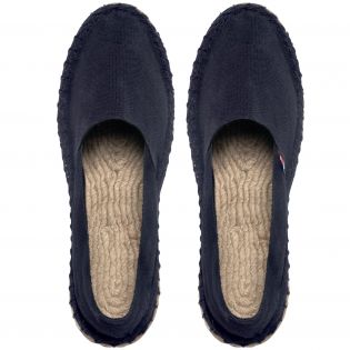 Customizable mixed espadrilles with embroidery | Navy blue