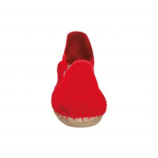 Espadrilles mixtes Rouge : face