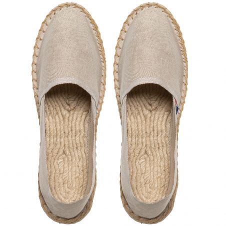 Customizable mixed espadrilles with embroidery | Beige