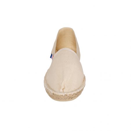 Customizable mixed espadrilles with embroidery | Beige