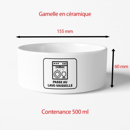 Gamelle personnalisable pour chien et chat | 155 mm