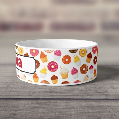 Gamelle pour chien en céramique personnalisable | Motif Cake