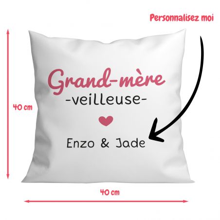 Housse de Coussin décorative personnalisée humoristique "Devine qui a encore mangé le canapé" 40 x 40 cm · Idée cadeau maître ch