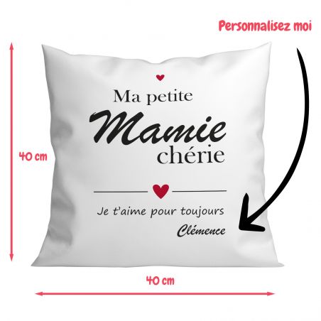 Housse de Coussin décorative personnalisée humoristique "Devine qui a encore mangé le canapé" 40 x 40 cm · Idée cadeau maître ch