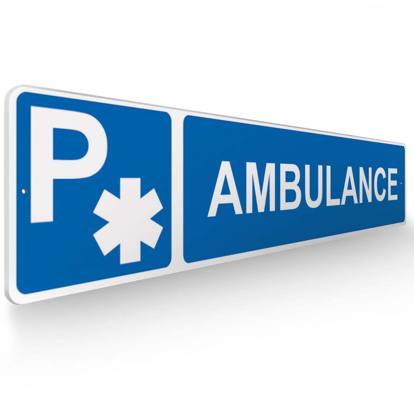 Panneau de signalisation pour parking · Stationnement réservé aux ambulances