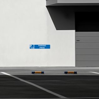 Panneau de signalisation pour parking · Emplacement de parking privé