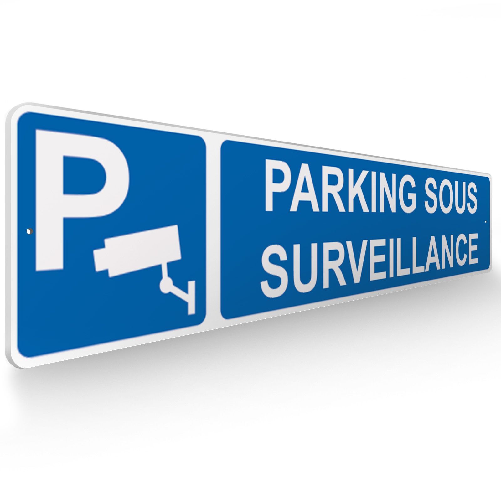 Panneau de signalisation pour parking · Parking sous surveillance