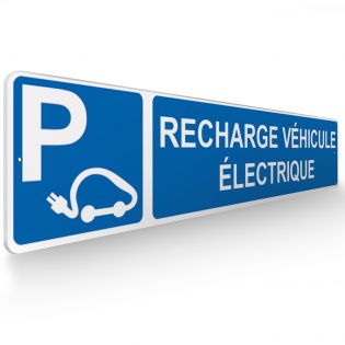 Panneau de signalisation pour parking · Emplacement Recharge Véhicule Electrique