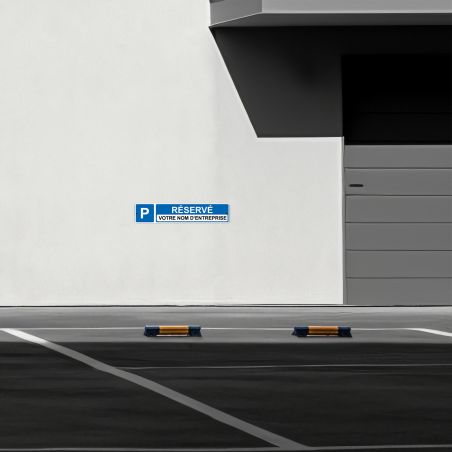 Panneau de signalisation pour parking · Parking réservé