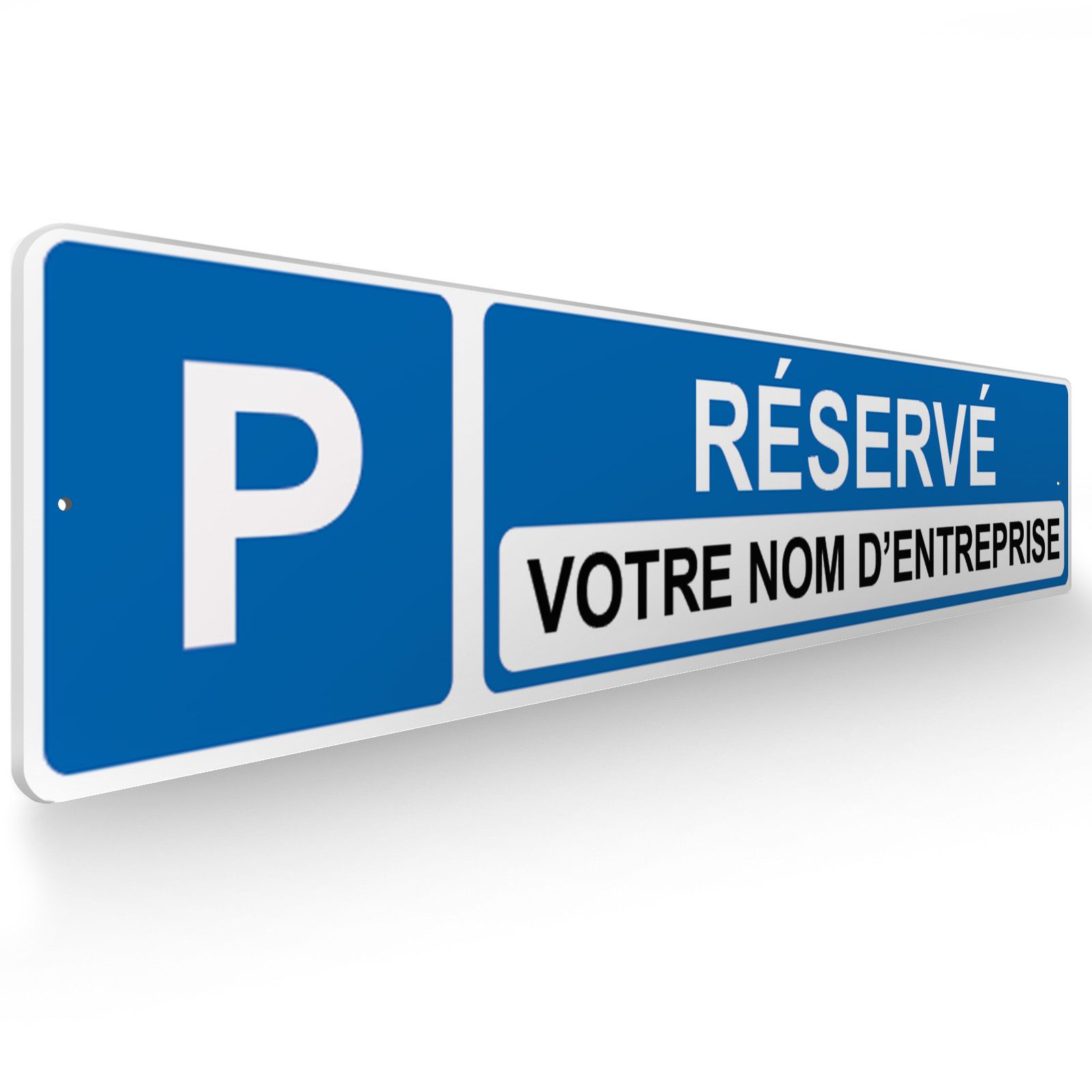 Panneau de signalisation pour parking · Parking réservé · Personnalisable