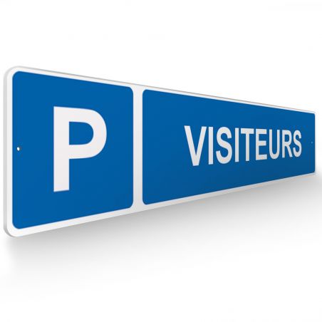 Panneau de signalisation pour parking · Emplacement réservé aux visiteurs