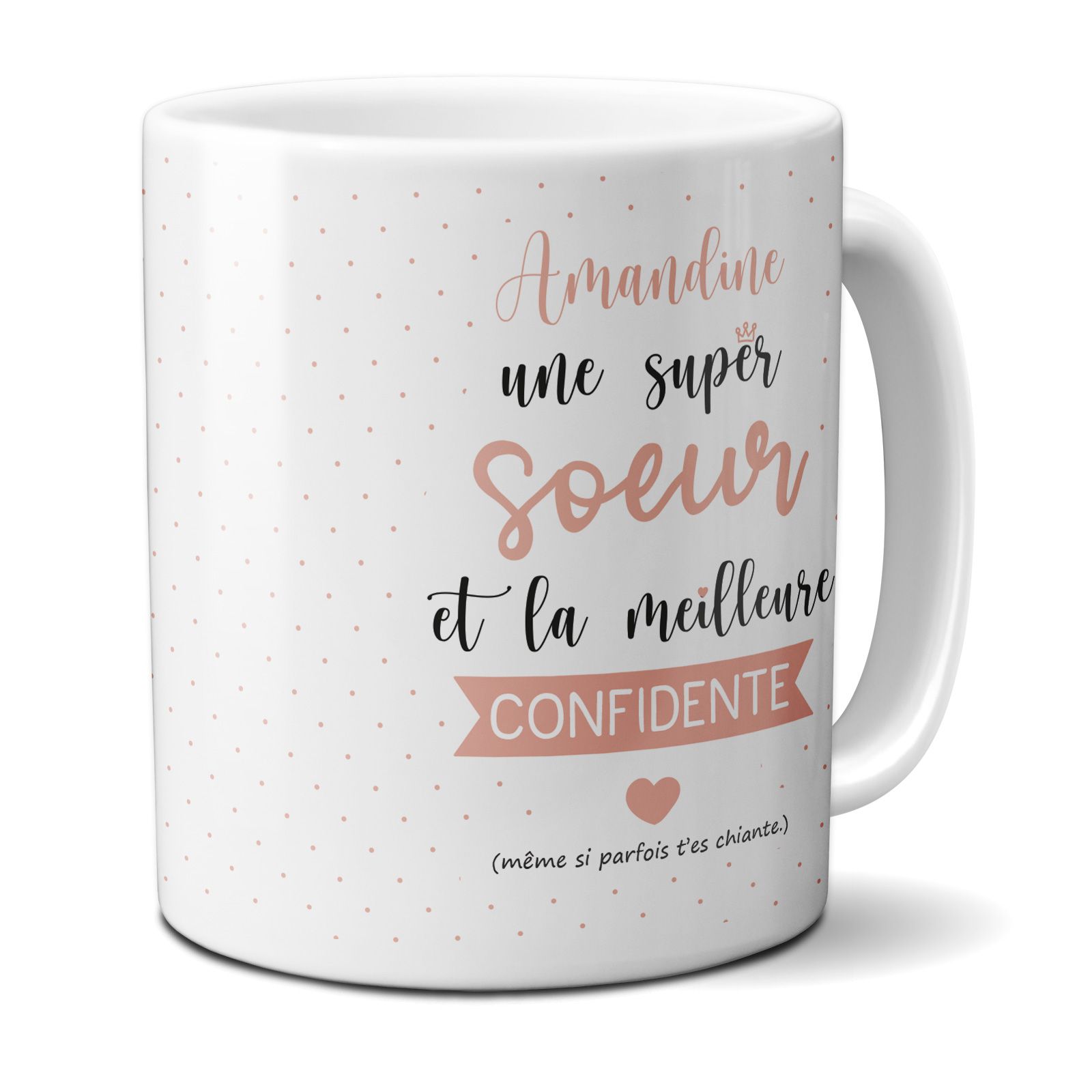 mugs et tasses à café : Mug personnalisable en céramique - objet personnalisable - Super Sœur