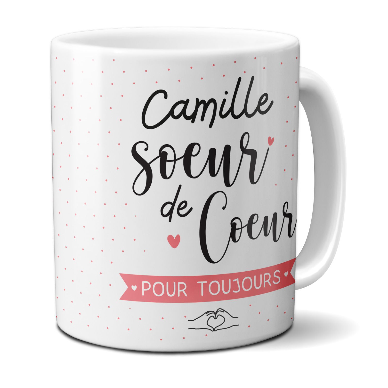 mugs et tasses à café : Mug personnalisable en céramique - objet personnalisable - Sœur de Cœur