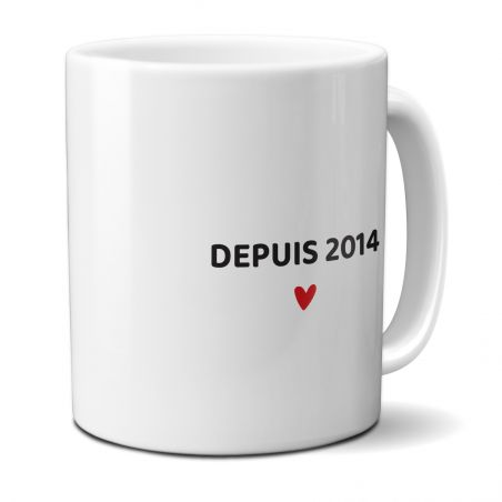 Mug en céramique blanc personnalisé avec Texte · Papa Poule · Cadeau anniversaire papa ou fête des pères