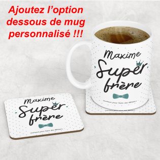 mugs et tasses à café : Mug personnalisable en céramique - objet personnalisable - Super Frère