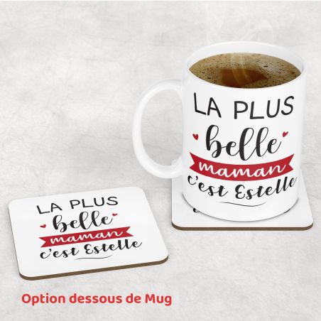 mugs et tasses à café : Mug personnalisable en céramique - objet personnalisable - La plus Belle Maman