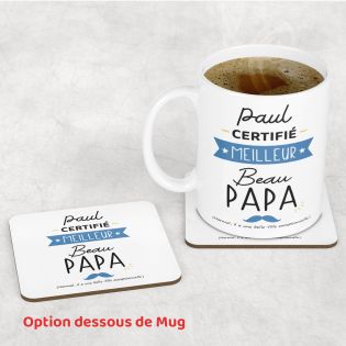 mugs et tasses à café : Mug personnalisable en céramique - objet personnalisable - Meilleur Beau Papa 