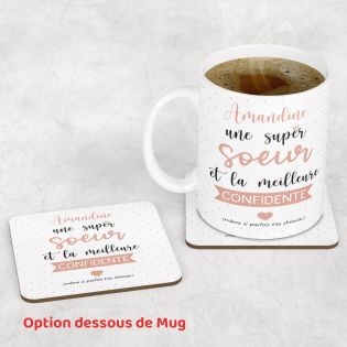 mugs et tasses à café : Mug personnalisable en céramique - objet personnalisable - Super Sœur