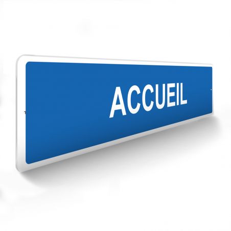 Panneau de signalisation pour parking · Accueil -48 x 10 cm