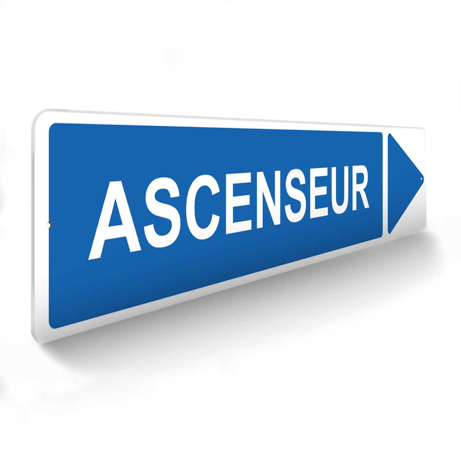 Panneau de signalisation pour parking · Ascenseur droite -48 x 10 cm