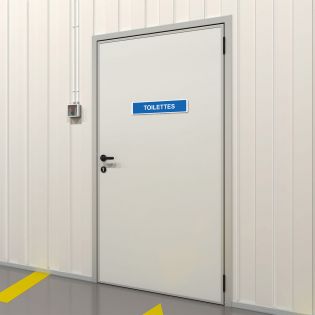 Panneau de signalisation pour parking · Toilettes - 48 x 10 cm