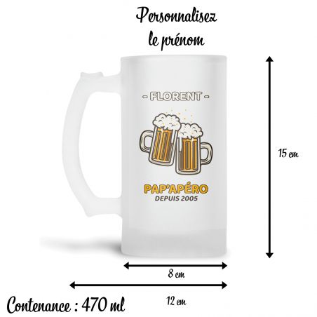 Tankard - Frosted beer glass · 50 cl · Customizable pint with text, photo or logo