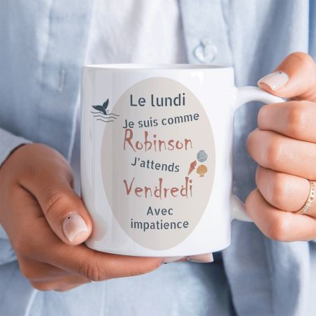 Mug en céramique Humoristique Robinson