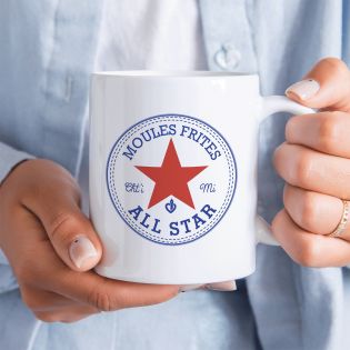 Mug en céramique Moules frites - All Star, 33 cl