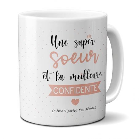 Mug en céramique blanc personnalisé avec Texte et Photo · Cadeau pratique pour amateur de café