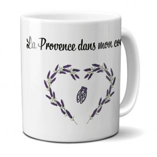 Mug en céramique blanc personnalisé avec Texte| Normandie