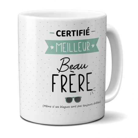 Mug en céramique blanc personnalisé avec Texte et Photo · Cadeau pratique pour amateur de café