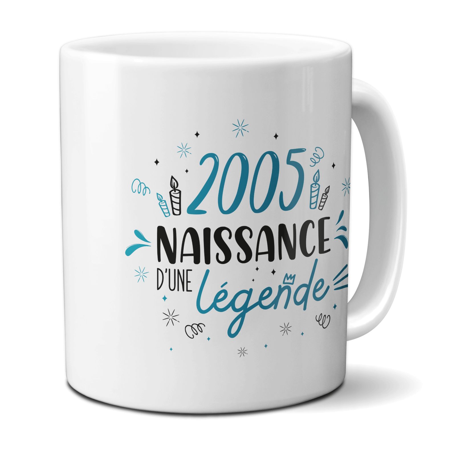 Mug anniversaire 2005 - Naissance d'une légende - 33 cl, céramique - Imprimé en France