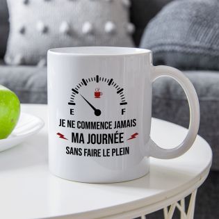 Mug en céramique Jauge faire le plein, 33 cl