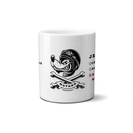 Mug en céramique Motard, 33 cl