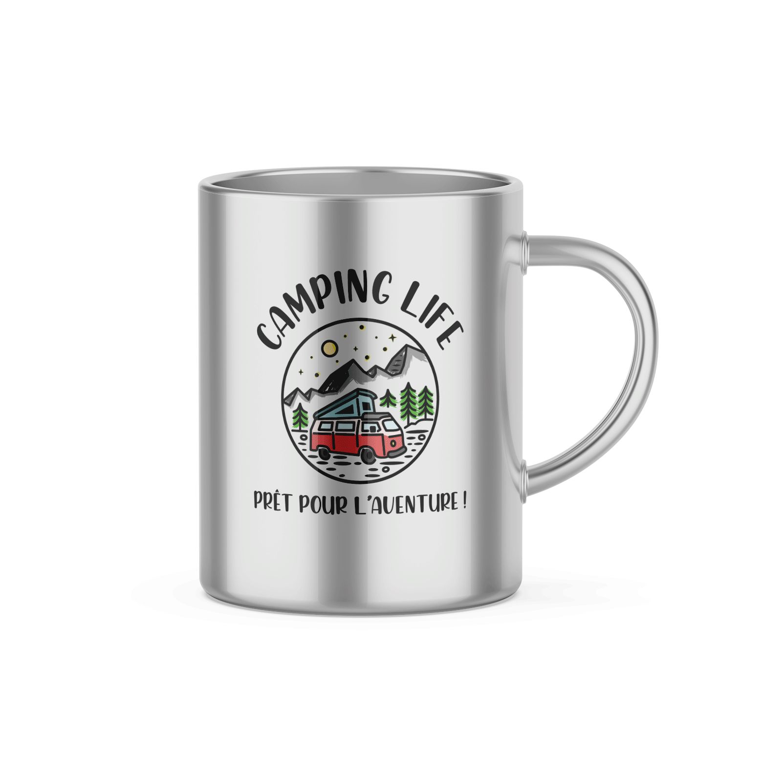 Mug Inox Camping Life - 33 cl