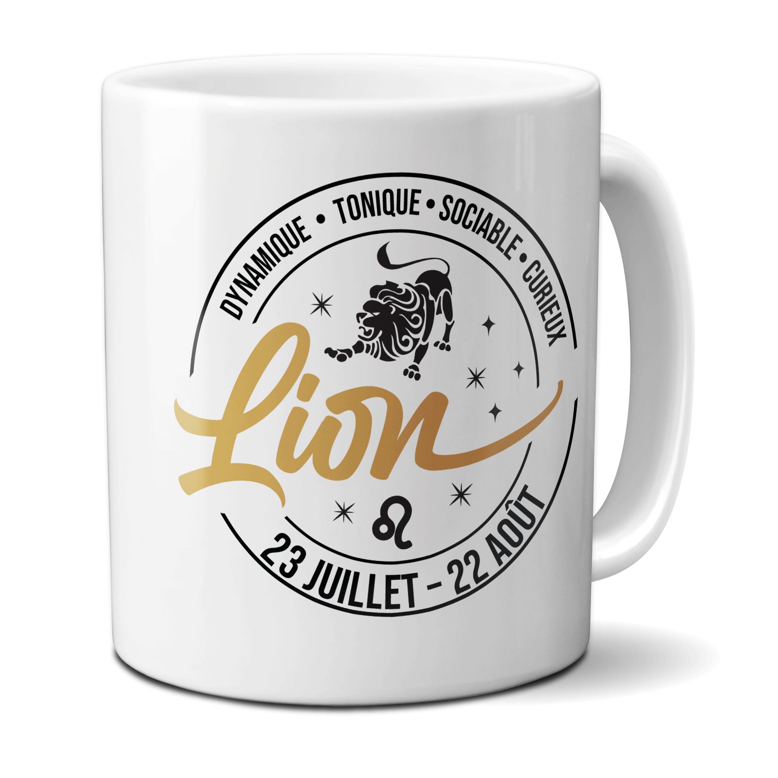 Mug signe astrologique Lion - 33 cl, céramique - Imprimé en France