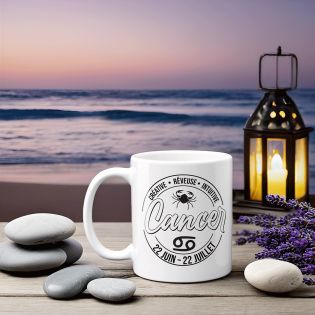 Mug signe astrologique Cancer - 33 cl, céramique - Imprimé en France