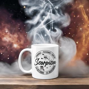 Mug signe astrologique Scorpion - 33 cl, céramique - Imprimé en France