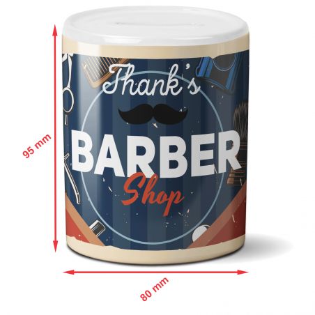 Tirelire pourboire - Tips - Barber shop - Salon de coiffure masculin, barbier