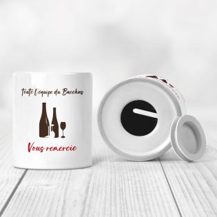 Tirelire pourboire - Tips - Logo - Personnalisable avec votre logo - Restaurant, bar, commerce