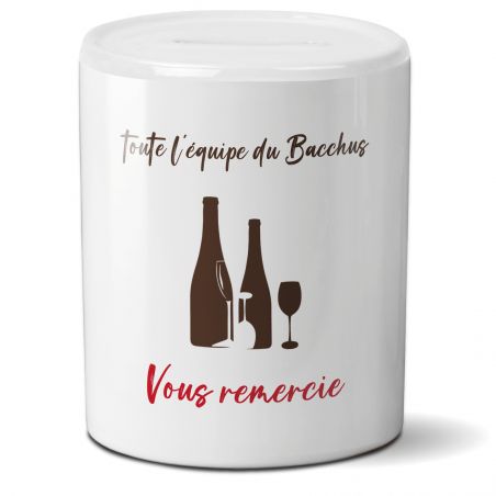 Tirelire pourboire - Tips - Logo - Personnalisable avec votre logo - Restaurant, bar, commerce