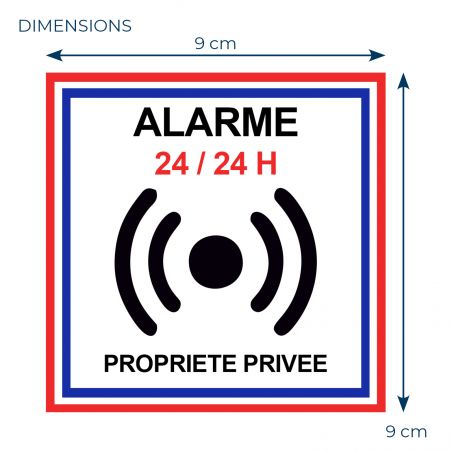 copy ofcopy ofStickers VidéoSurveillance - lot de 4 stickers format4,5 x 9 cm