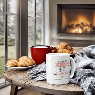 Mug en céramique blanc personnalisé avec Texte et Photo · Cadeau pratique pour amateur de café