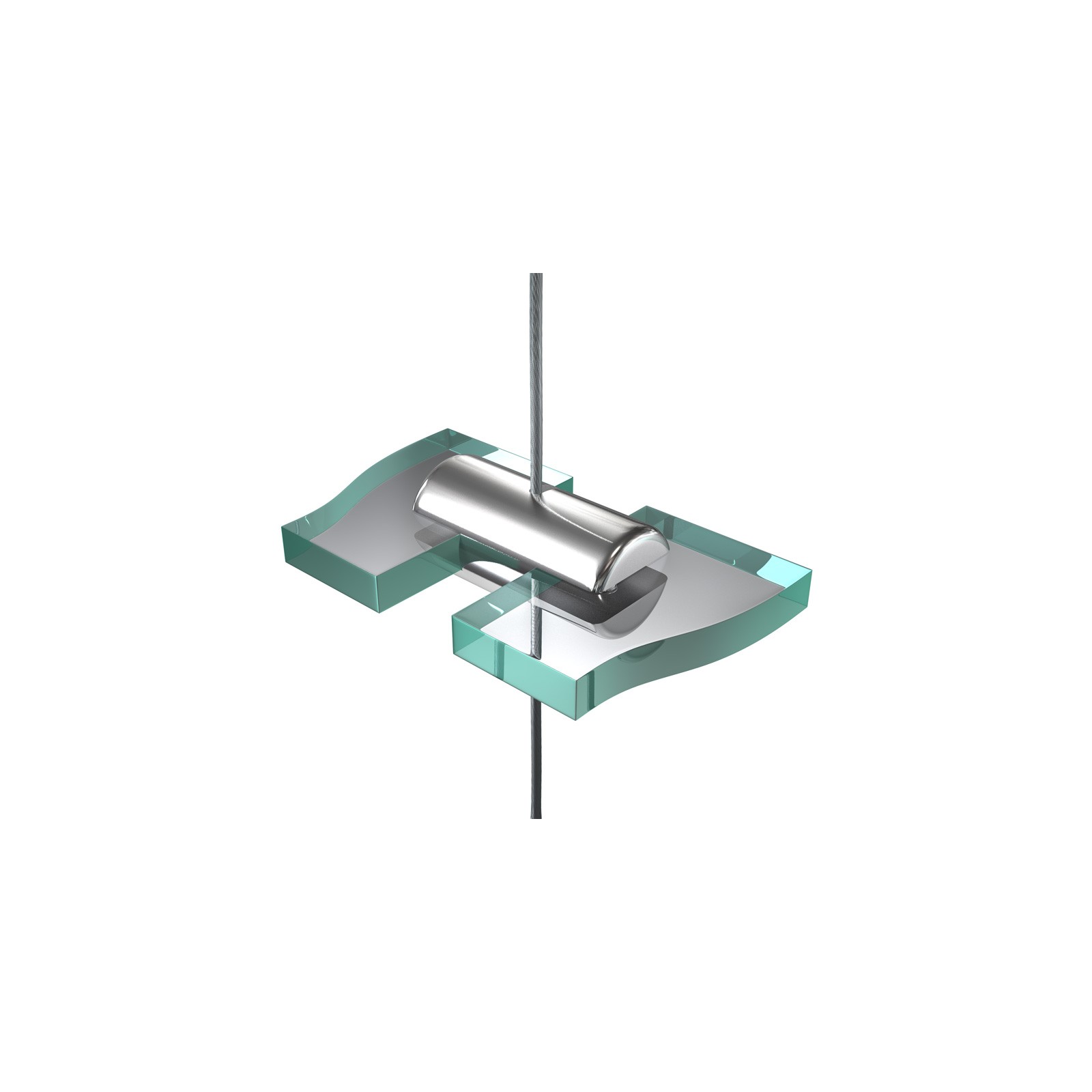 Support double tablette 6mm max