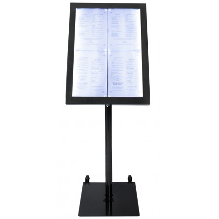 Porte-Menu Led Black Star