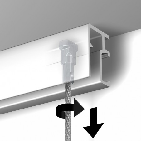 500 cm câble acier embout twister Newly