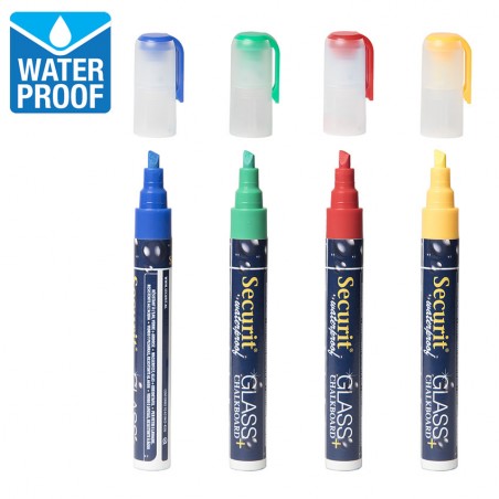 4 feutres craie couleur waterproof