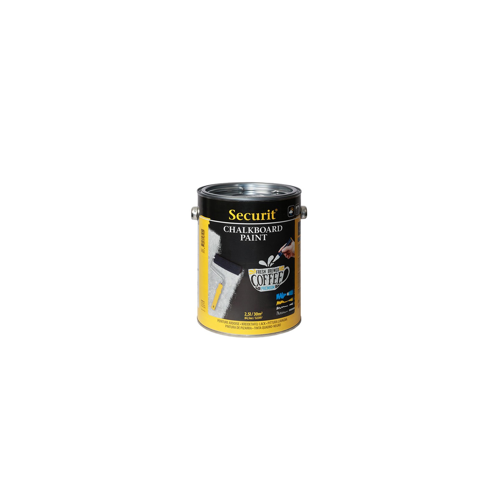 Pot de 2,5 l de peinture ardoise noire