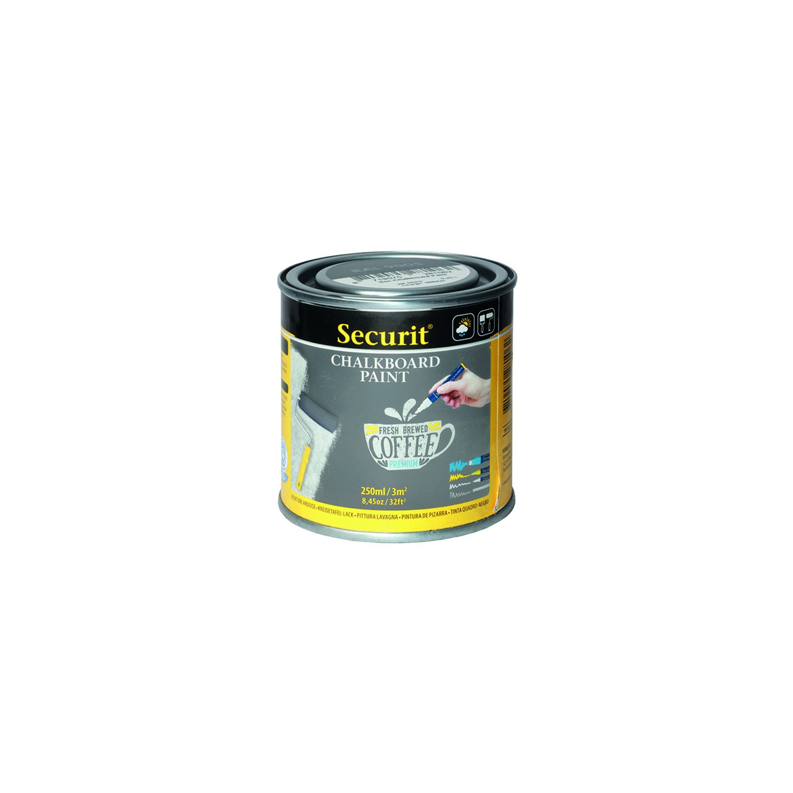 Pot de 250 ml de peinture ardoise grise